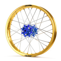 JTR Speedway Gold Rims / Blue Hubs Rear Wheel