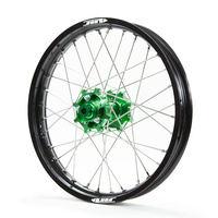 JTR Speedway Black Rims / Green Hubs Rear Wheel