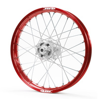 JTR Speedway Red Rims / Silver Hubs Rear Wheel