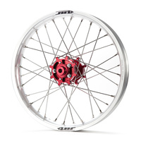 JTR Speedway Silver Rims / Red Hubs Rear Wheel