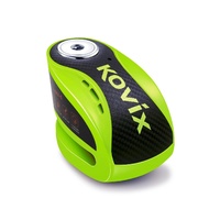 Kovix KNX-6 Alarmed Disc Lock - Fluro Green