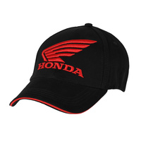 Honda Wing Fitted Black Cap