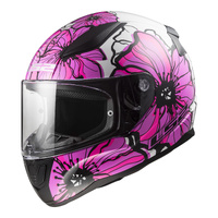 LS2 "FF353 Rapid II Poppies" Road Helmet