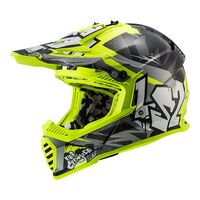 LS2 MX437J Fast Mini Evo Crusher Blk/Gry/Hi-Vis Yel