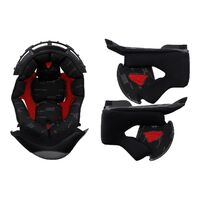 LS2 FF327 Challenger Repl. Liner & Cheek Pad Set Blk 2Xl