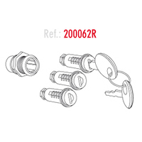SHAD 20062R Lock Cylinder/Keys set (3) - (SH23 & Prev SH35/36 RED keys)