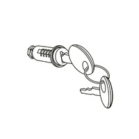 SHAD Lock Cylinder & Keys-(2) suit SH48-50-(Short Shank- RED keys)