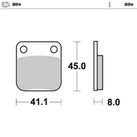 Moto-Master Suzuki Nitro Rear Brake Pads