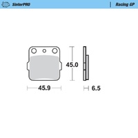 Moto-Master Ohvale Rear MXJ Caliper (MM-210103) Brake Pads
