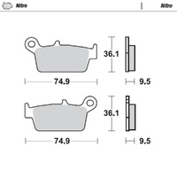 Moto-Master TM Nitro Rear Brake Pads