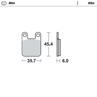 Moto-Master Gas Gas Nitro Rear Brake Pads