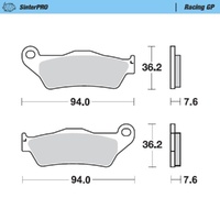 Moto-Master CCM SinterPro Racing GP Front Brake Pads