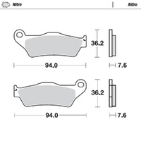 Moto-Master Husaberg Nitro Front Brake Pads