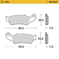 Moto-Master Honda Nitro Sport Front Brake Pads