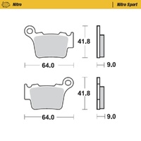 Moto-Master BMW Nitro Sport Rear Brake Pads