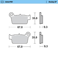 Moto-Master Beta SinterPro Racing GP Rear Brake Pads