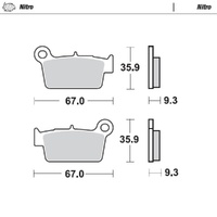 Moto-Master Rieju Nitro Rear Brake Pads