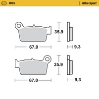 Moto-Master Suzuki Nitro Sport Rear Brake Pads