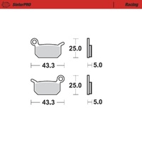 Moto-Master Cobra SinterPro Racing Front Brake Pads