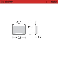 Moto-Master Ohvale SinterPro Racing Rear Brake Pads
