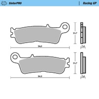 Moto-Master Yamaha Front MXC Caliper (MM-210108) Brake Pads