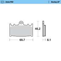 Moto-Master Husqvarna Supermoto Racing GP Front Brake Pads