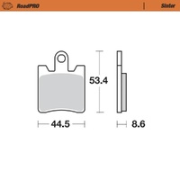 Moto-Master Kawasaki Sintered Left Front Brake Pads