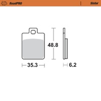 Moto-Master Gilera Sintered Right Front Brake Pads