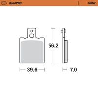 Moto-Master Beta Sintered Rear Brake Pads