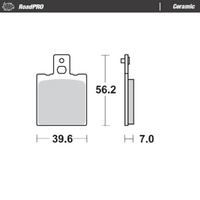 Moto-Master SWM Ceramic Rear Brake Pads