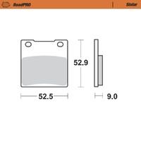 Moto-Master Hyosung Sintered Rear Brake Pads