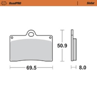 Moto-Master KTM Sintered Left Front Brake Pads