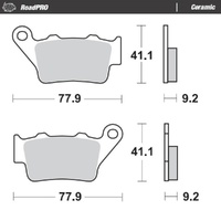 Moto-Master Gas Gas Ceramic Rear Brake Pads