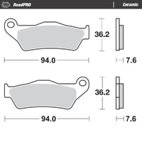 Moto-Master Zero Ceramic Rear Brake Pads