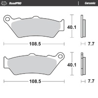 Moto-Master Zero Ceramic Left Front Brake Pads