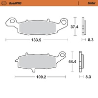 Moto-Master Suzuki Sintered Right Front Brake Pads