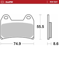 Moto-Master Victory Sinter Sport Front Brake Pads