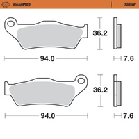 Moto-Master Harley Davidson Sintered Left Front Brake Pads
