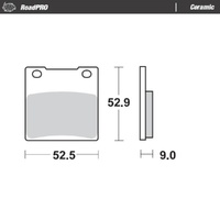Moto-Master Suzuki Ceramic Left Front Brake Pads