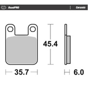 Moto-Master Beta Ceramic Left Front Brake Pads