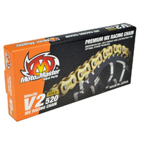 Moto-Master V2 520 120 Link Gold MX Race Chain