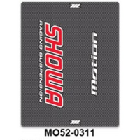 MOTION FORK LEG DECALS | SHOWA | CARBON/RED/WHI