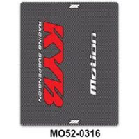 MOTION FORK LEG DECALS | KYB | CARBON0-RED-WHITE