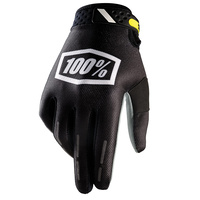 100% Ridefit Corpo Gloves Black