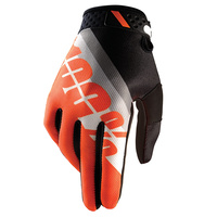 100% Ridefit Slant Gloves Orange