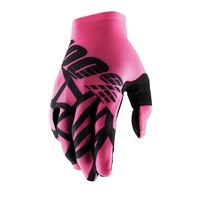 100% Celium 2 Neon Pink/Black Gloves