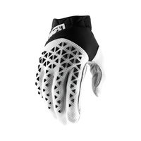 100% Airmatic Steel Black/White Gloves