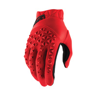 100% Airmatic Black/Red Gloves