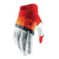 100% Ridefit Gloves Fluo Orange/Red/Blue