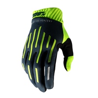 100% Ridefit Gloves Fluo Yellow/Charcoal